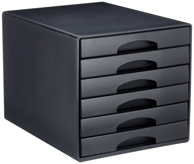 leitz-plus-52120095-schubladenbox-mit-6-schubladen-schwarz-f-r-a4 image 1