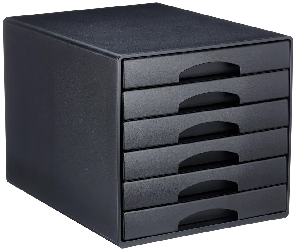 leitz-plus-52120095-schubladenbox-mit-6-schubladen-schwarz-f-r-a4 image 1