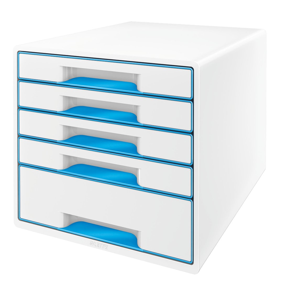 leitz-cube-wow-schubladenbox-a4-mit-4-f-chern-wei-schwarz image 8