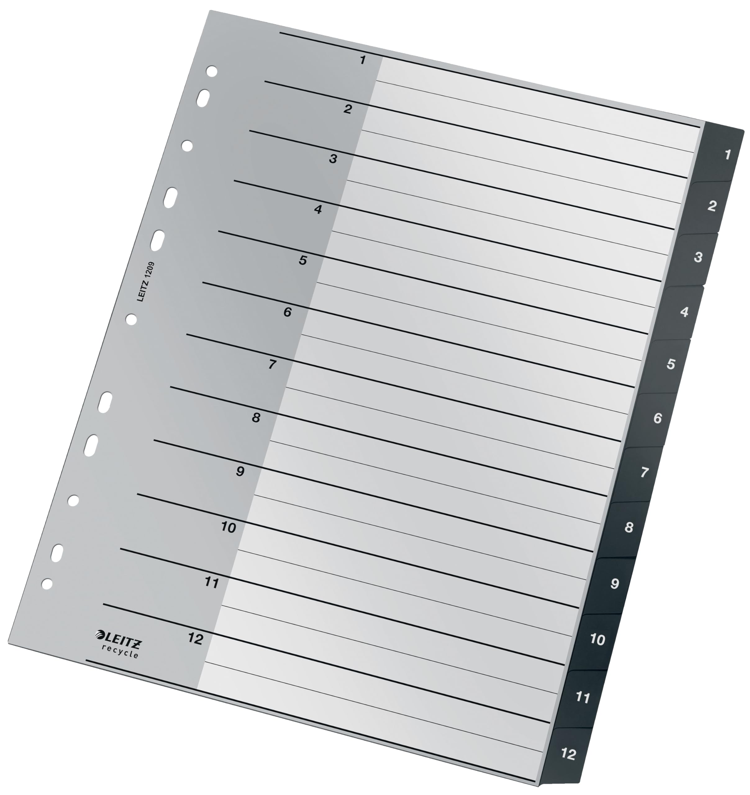 leitz-recycle-register-1-12-mit-12-taben-extrabreit-schwarz image 5