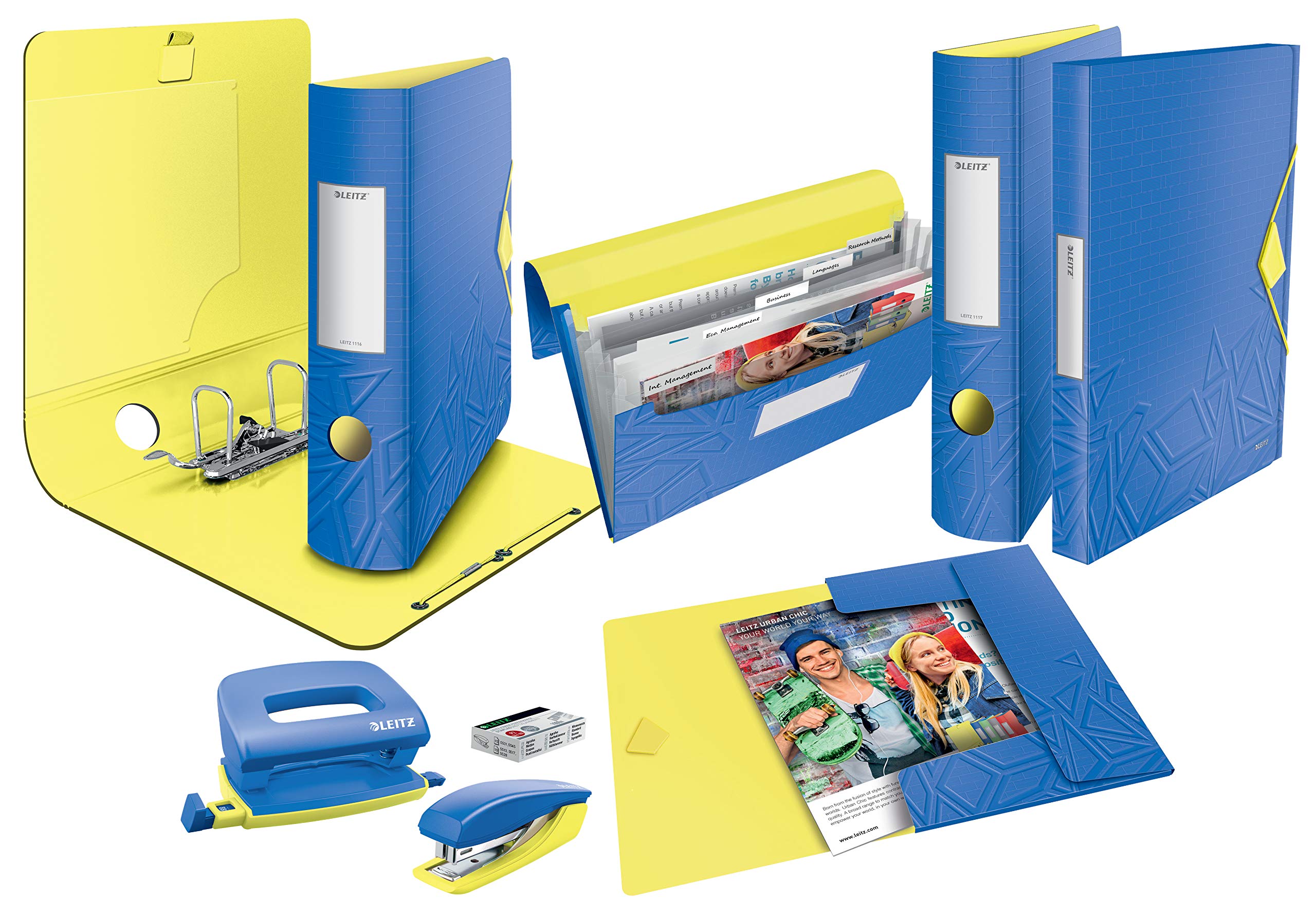leitz-urban-chic-projektmappe-a4-5-f-cher-f-r-250-blatt-blau-39970032 image 5