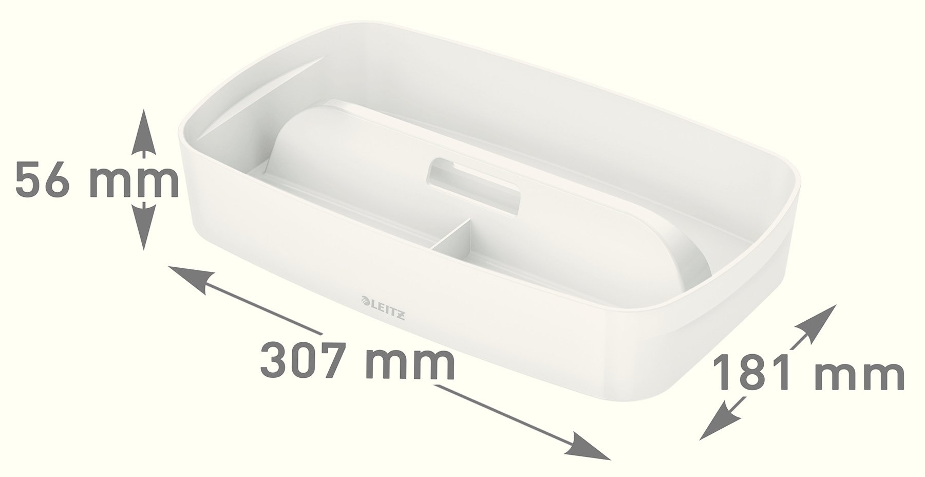 leitz-mybox-organiser-mit-griff-klein-wei-53234001 image 2