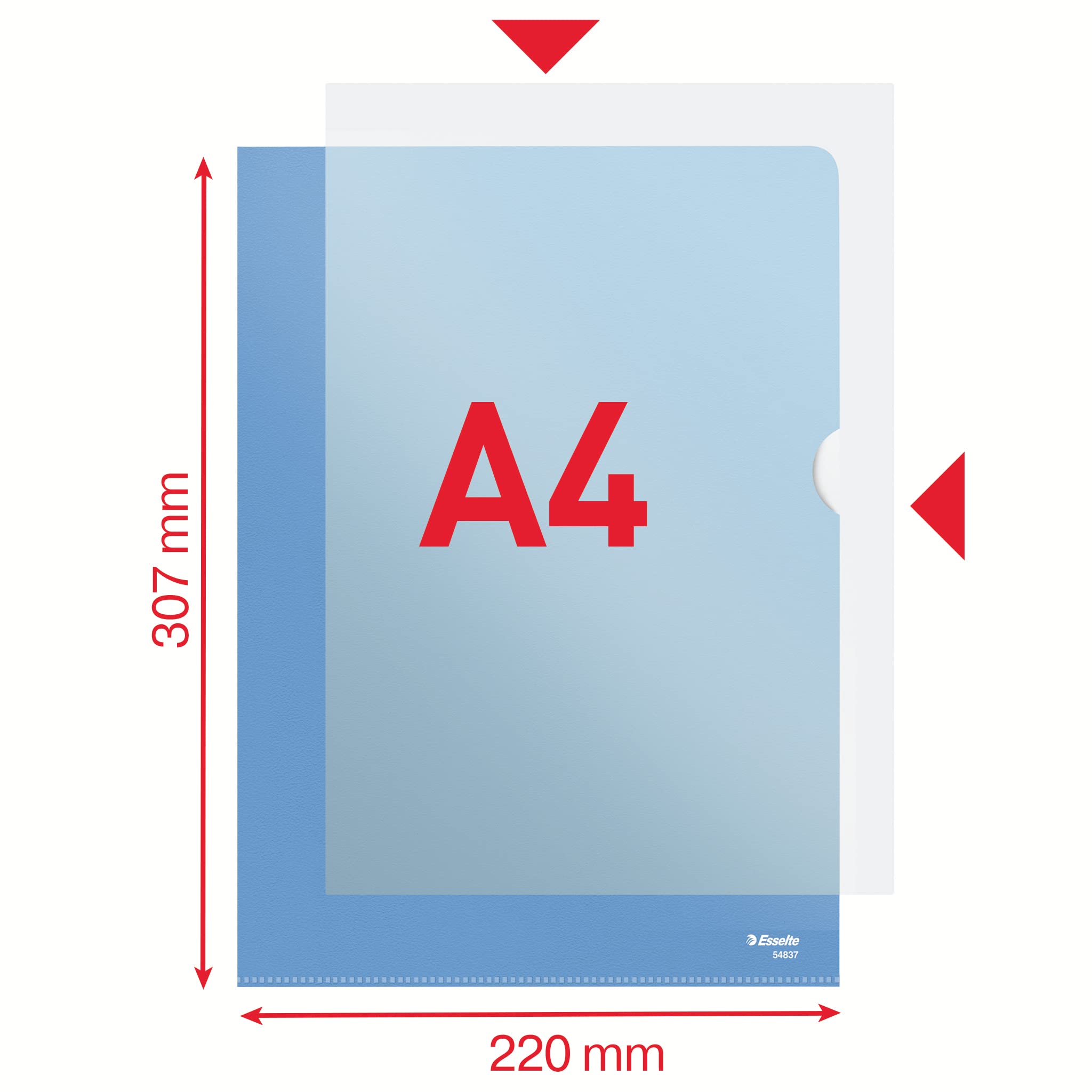 esselte-standard-plus-sichth-llen-a4-100-st-ck-blau-matt-0-115-mm image 4