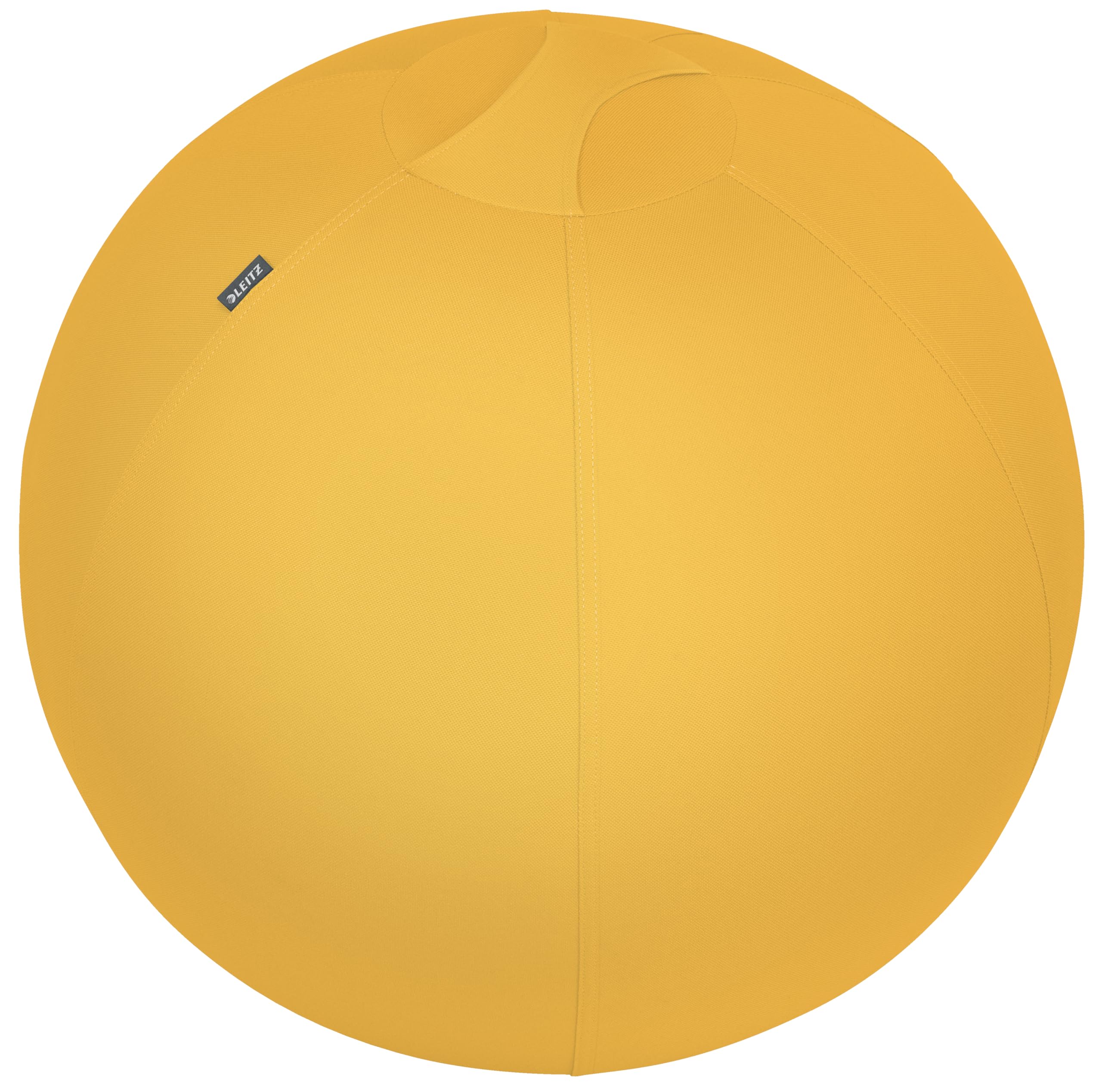leitz-ergo-cosy-sitzball-65-cm-gymnastikball-mit-stoffbezug-in-gelb-inkl-handluf image 1