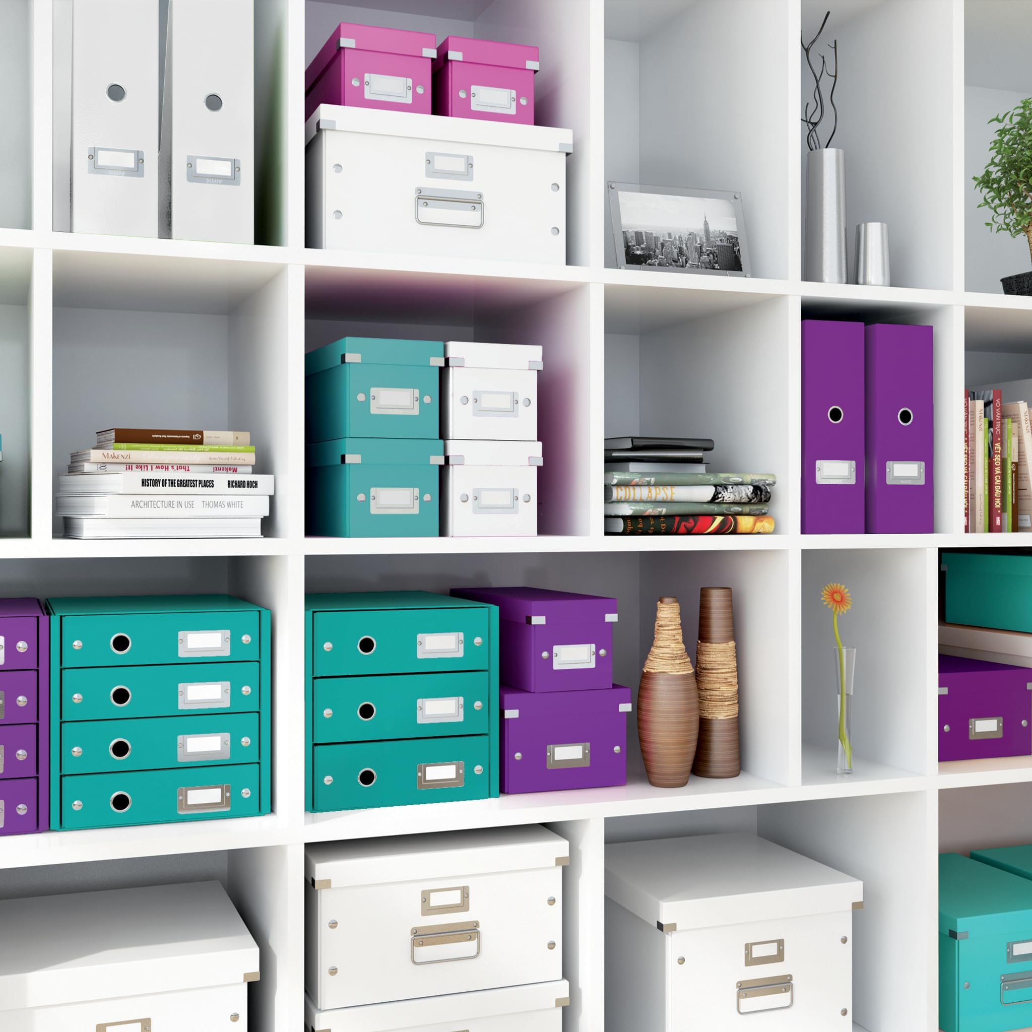 leitz-click-store-schubladenbox-a4-lila-3-schubladen-60480062 image 5