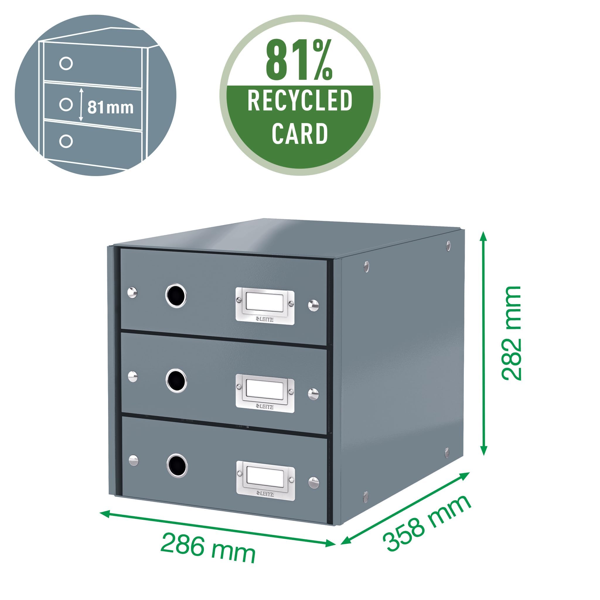 leitz-click-store-schubladenbox-a4-lila-3-schubladen-60480062 image 3