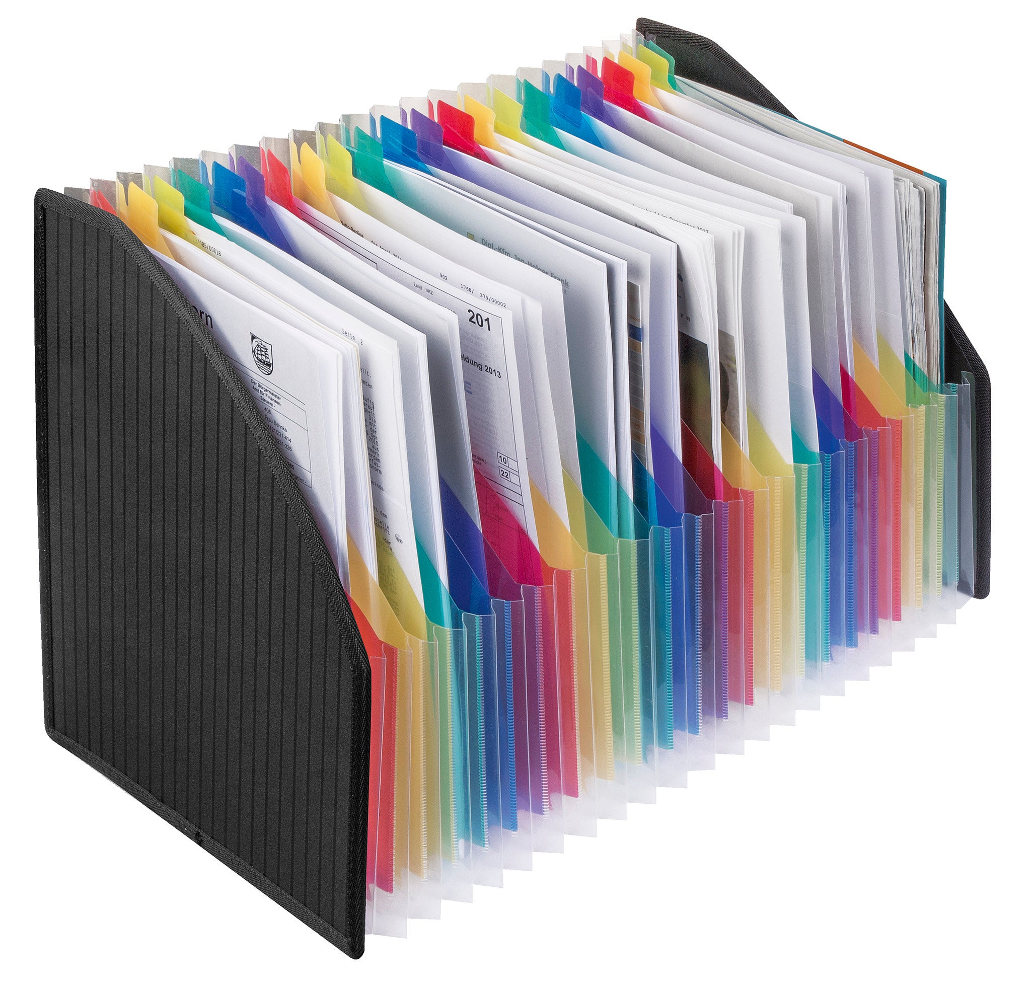 veloflex-velobag-stehsammler-f-cherbox-din-a4-schwarz-23-bunte-f-cher image 3