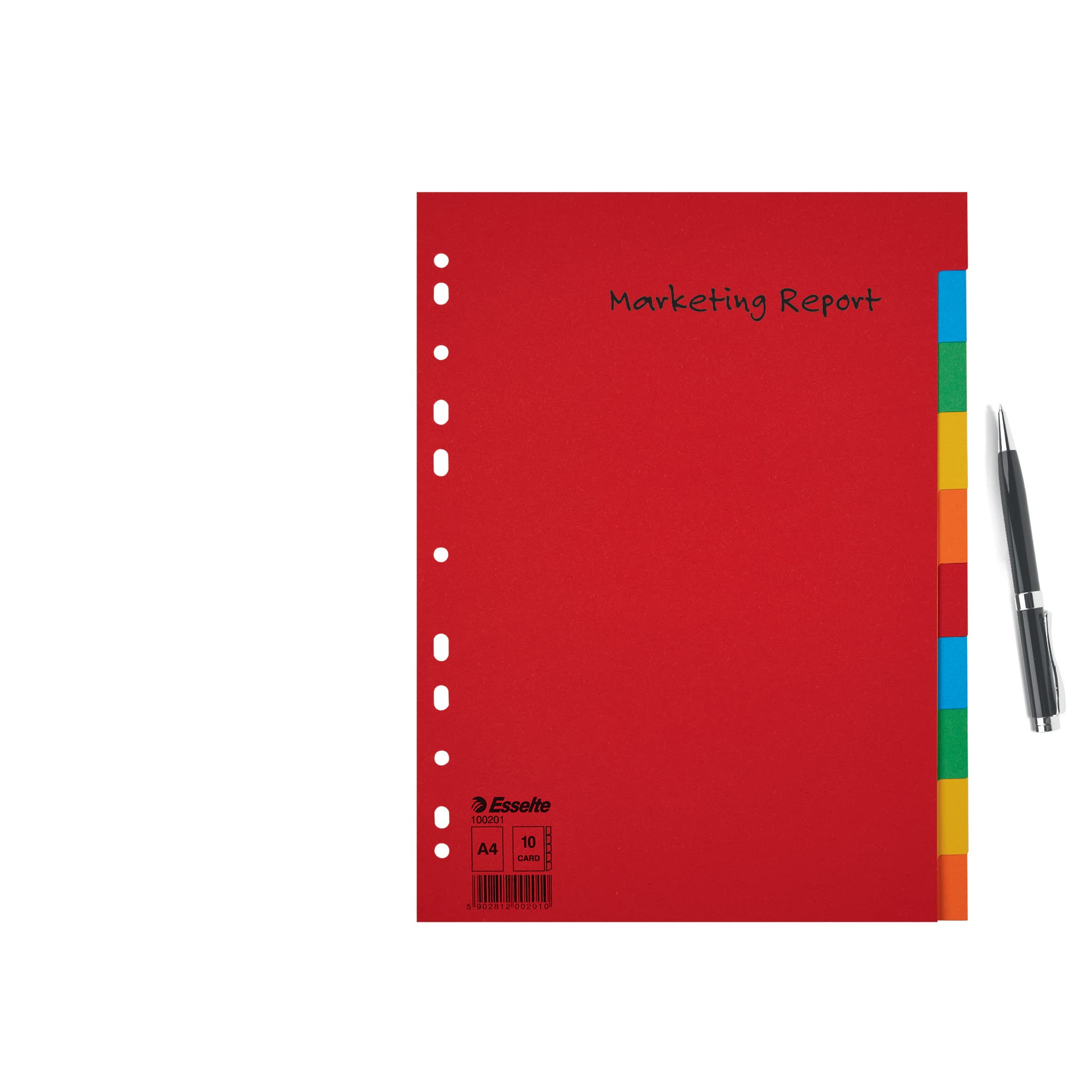 esselte-register-a4-10-trennbl-tter-mit-farbigen-taben-recyclingkarton-100201 image 6