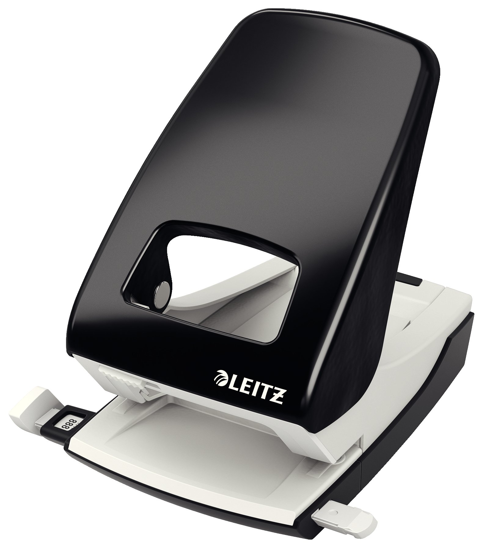 leitz-starker-b-rolocher-metall-f-r-40-blatt-mit-anschlagschiene image 1