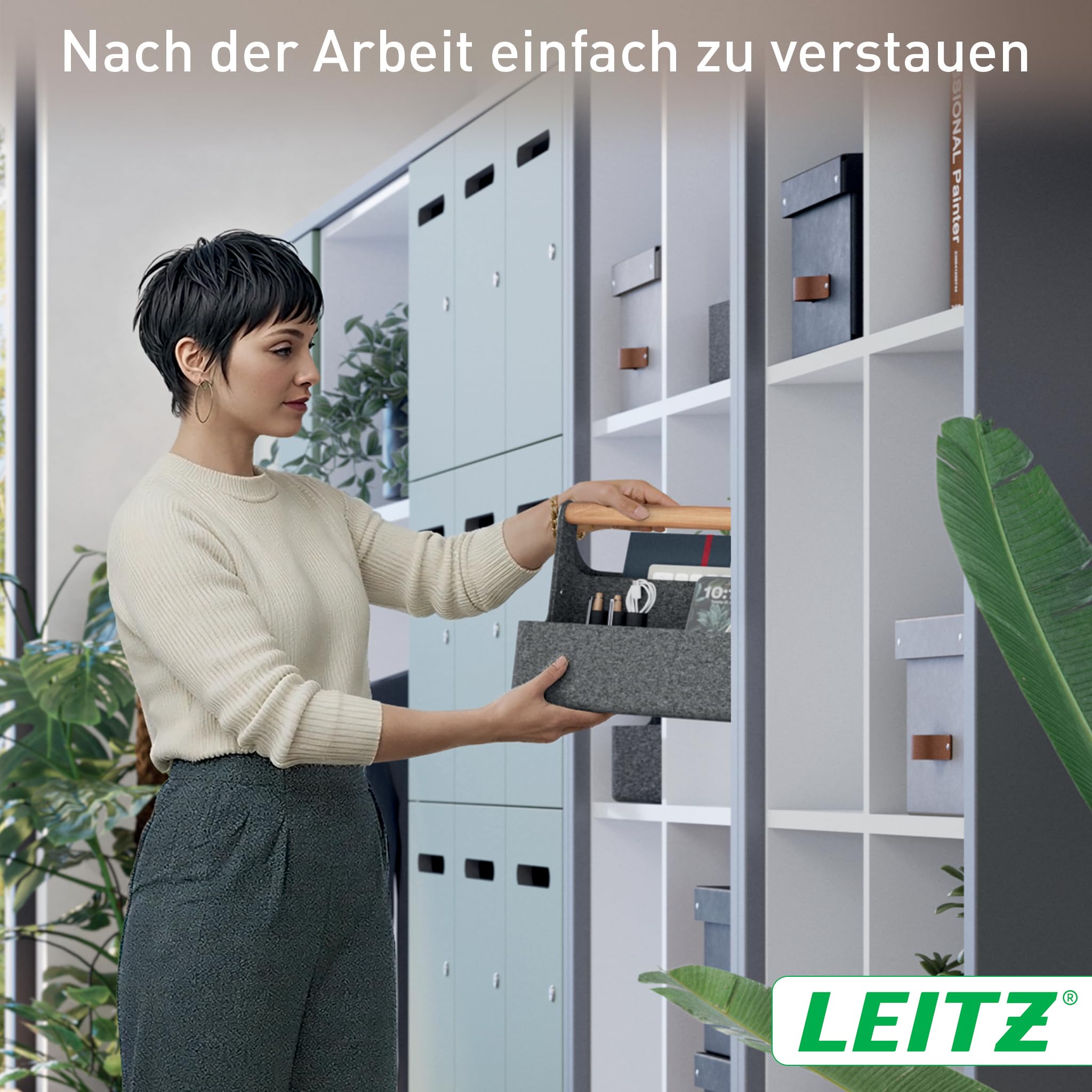 leitz-schreibtisch-organizer-mit-griff-filz-dunkelgrau-38-x-19-x-25-5-cm image 5