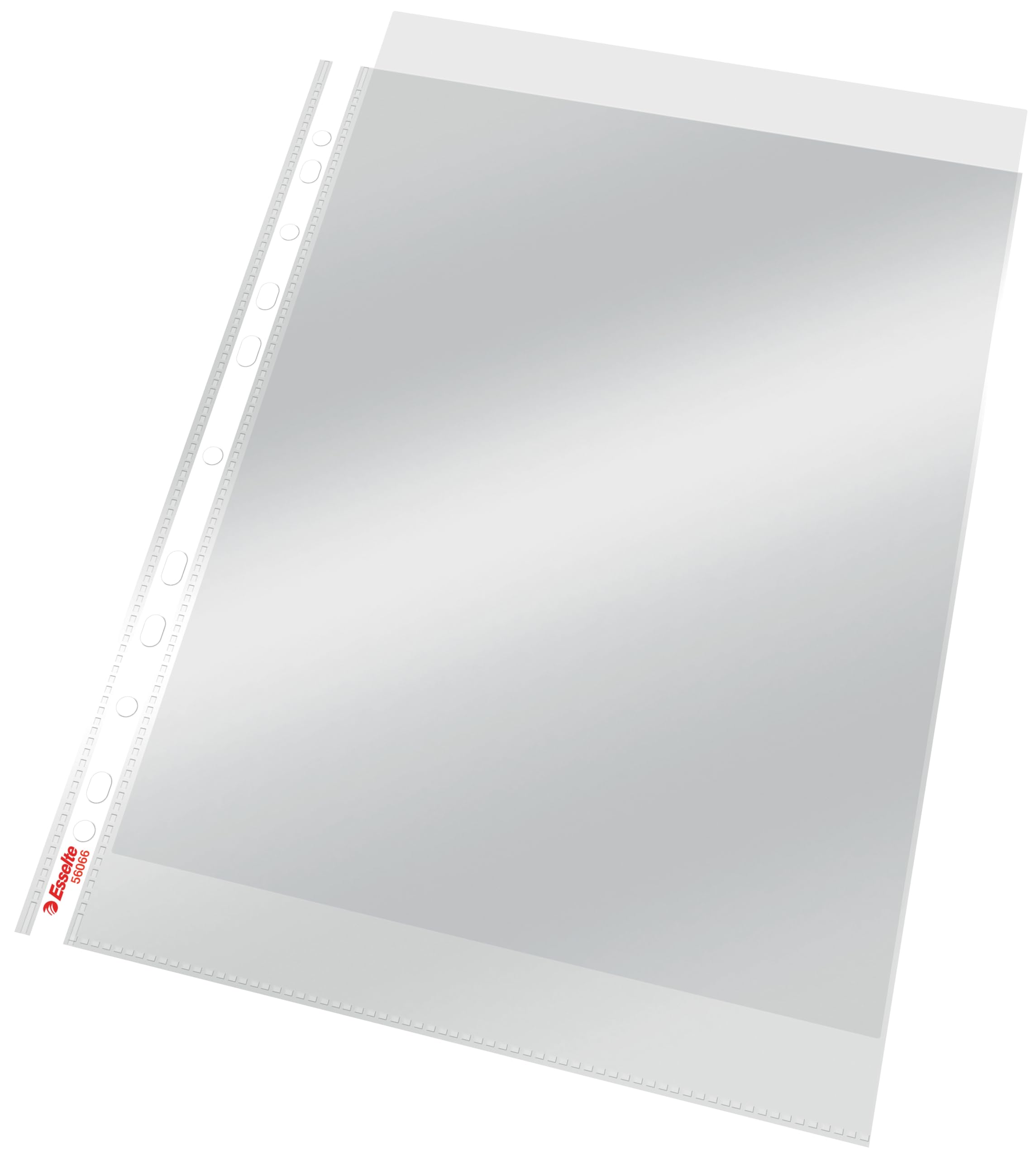esselte-standard-prospekth-llen-a4-farblos-gl-nzend-100-st-ck-0-055-mm image 1