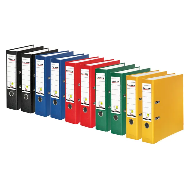falken-pp-color-ordner-a4-80-mm-10er-sortiert-5-farben image 1
