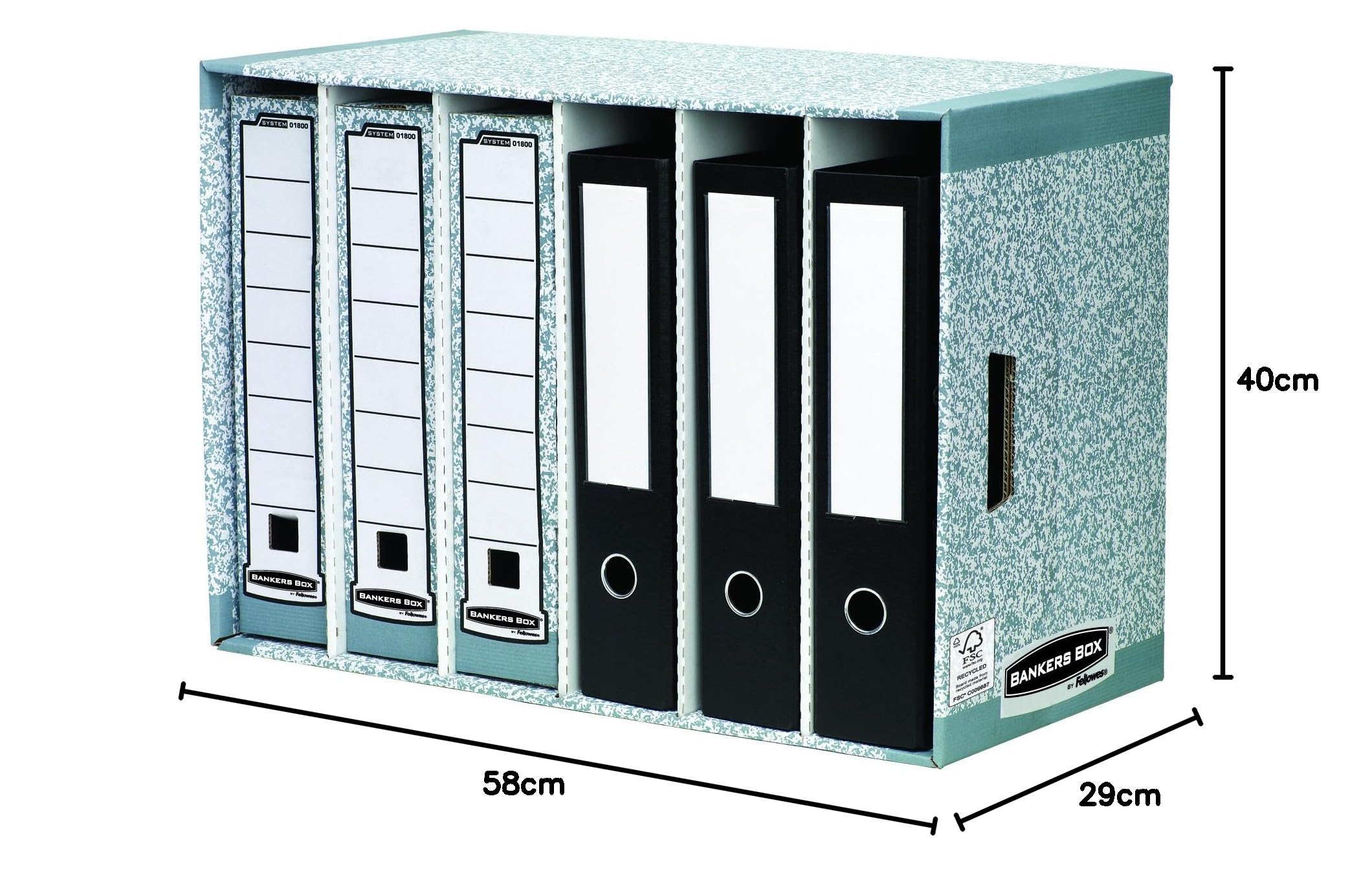bankers-box-system-ordnerarchiv-6-f-cher-grau image 8