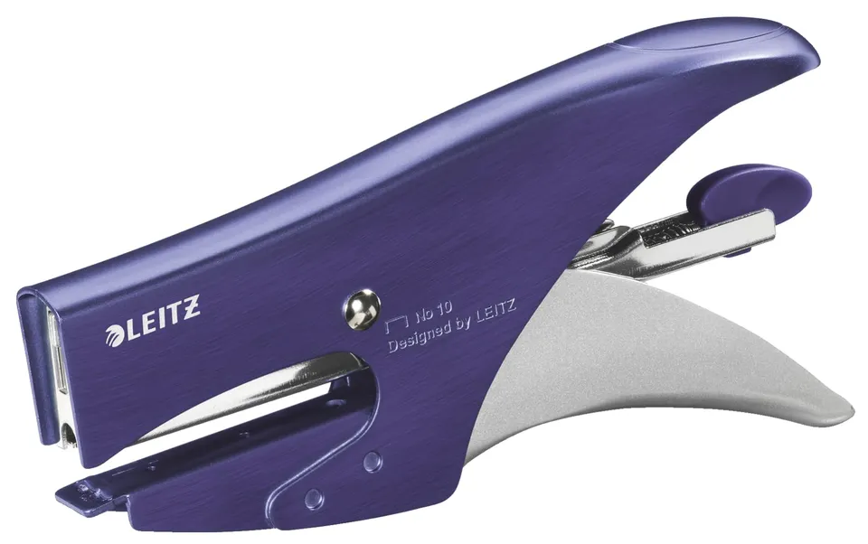 leitz-heftzange-metall-style-15-blatt-titan-blau-55640069 image 1