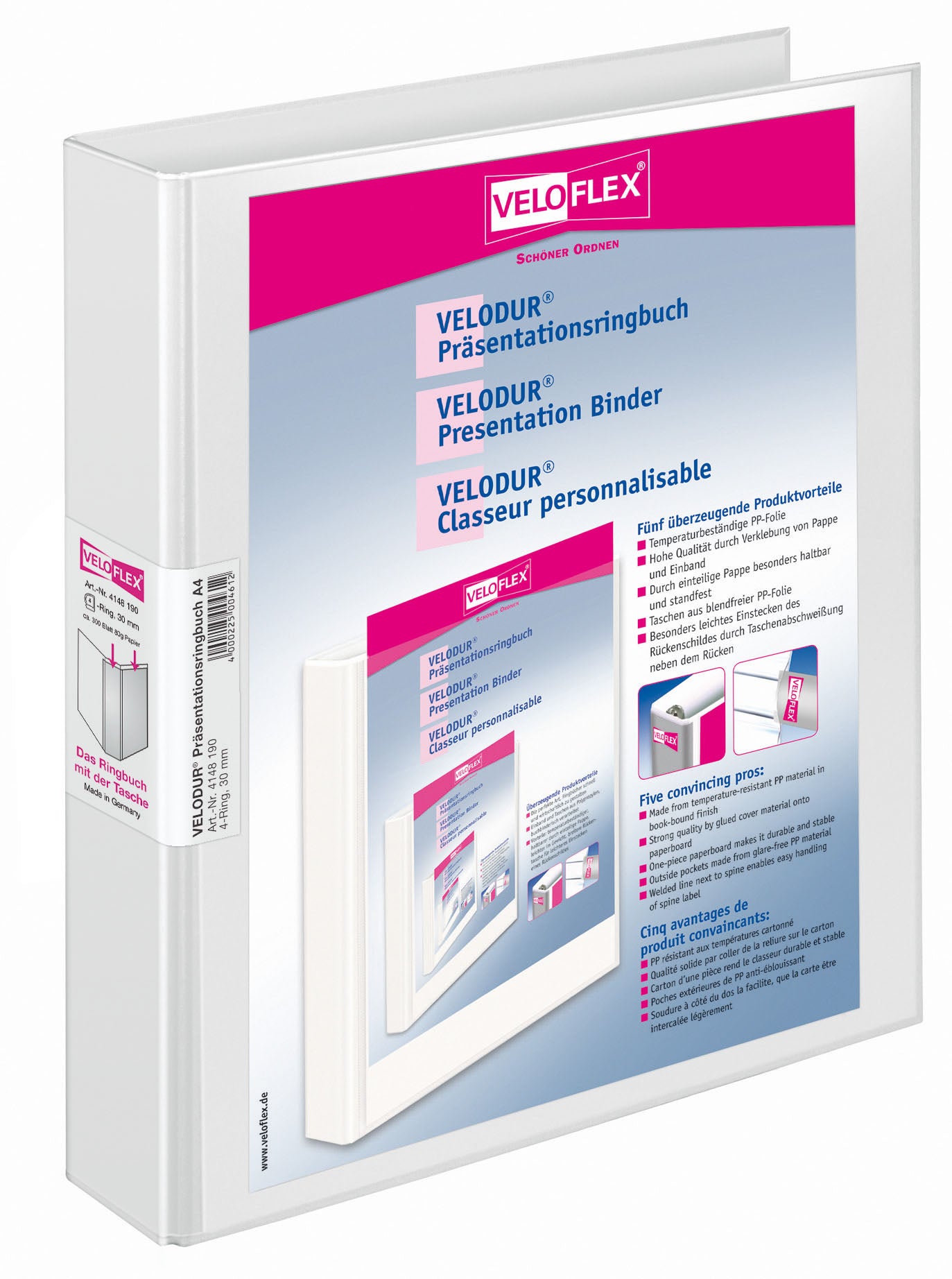 veloflex-pr-sentationsringbuch-velodur-din-a4-pp-kaschiert-4-d-ring-30-mm-blau image 4