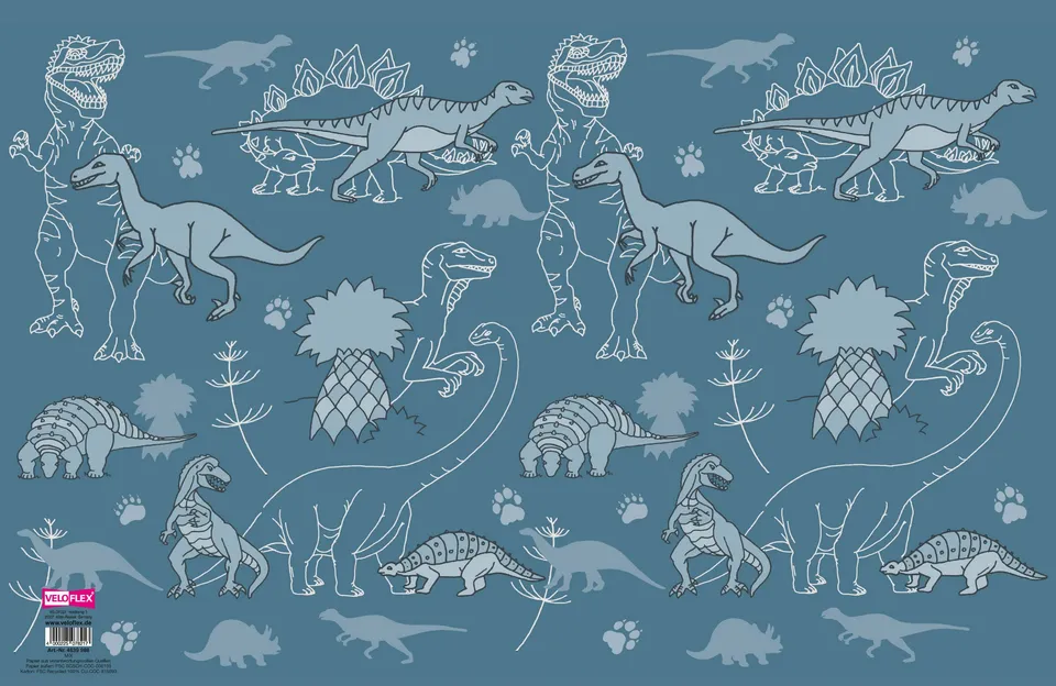 veloflex-dinos-schreibunterlage-39x60-cm-karton image 1