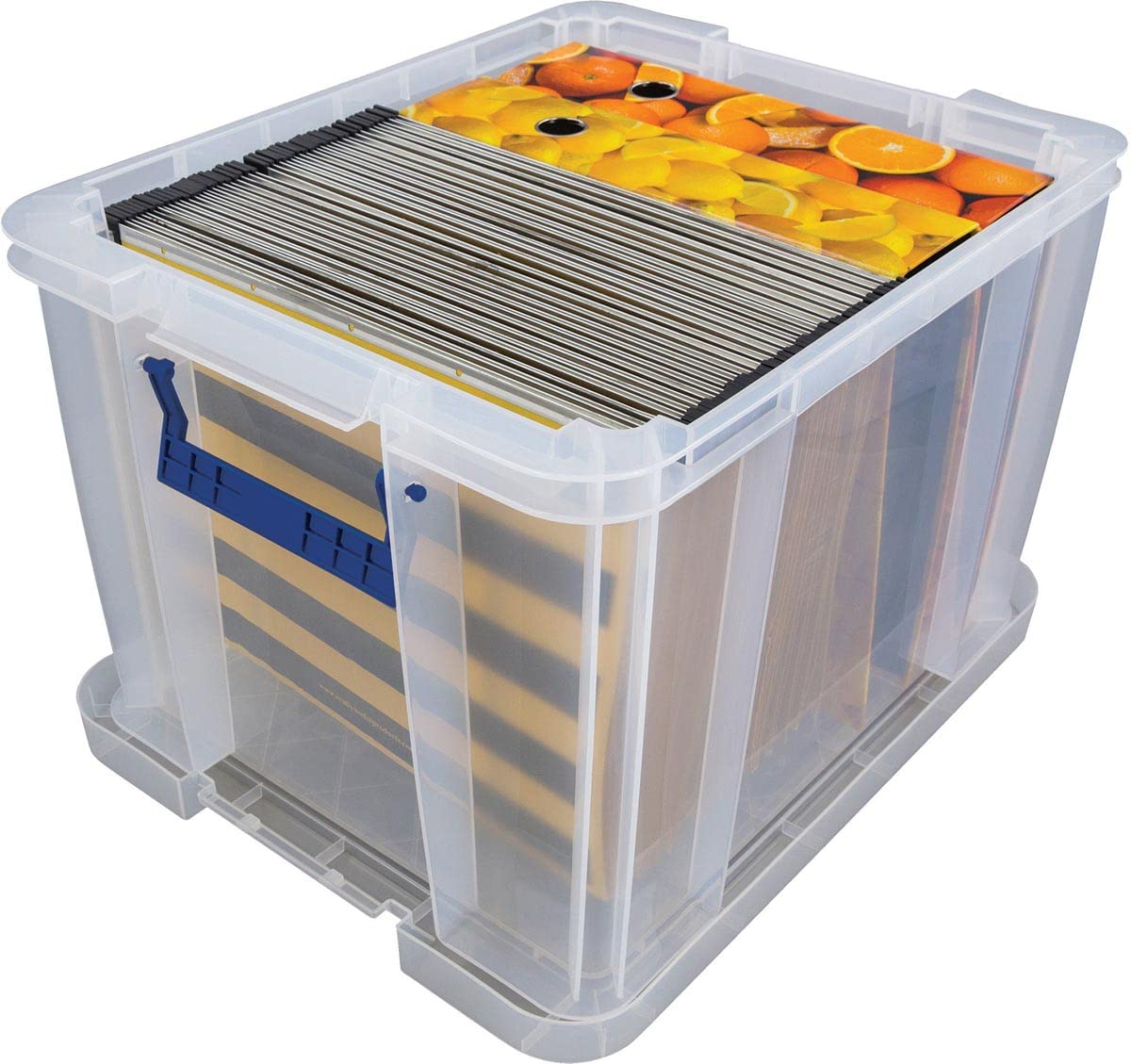 bankers-box-prostore-aufbewahrungsbox-mit-deckel-36-l-transparent-31-5-x-47-5-x- image 2