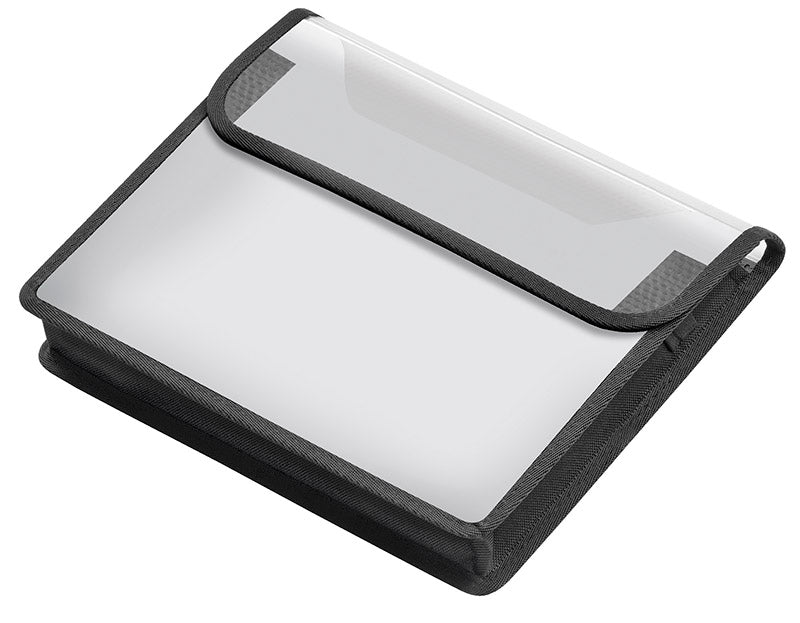 veloflex-velobag-sammelbox-din-a5-quer-pp-matt-transparent-mit-klettverschluss image 1