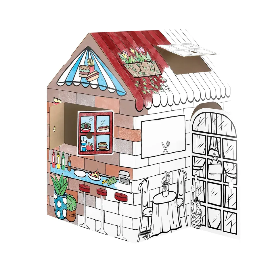 bankers-box-atplay-treats-eats-papp-spielhaus-xl-81-3x81-3x121-3-cm image 1