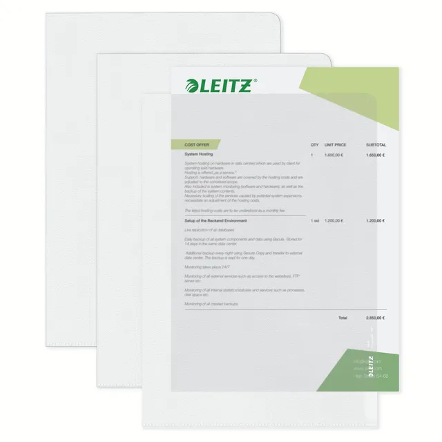 leitz-premium-sichth-llen-a4-10-st-ck-farblos-gl-nzend-0-15-mm image 1
