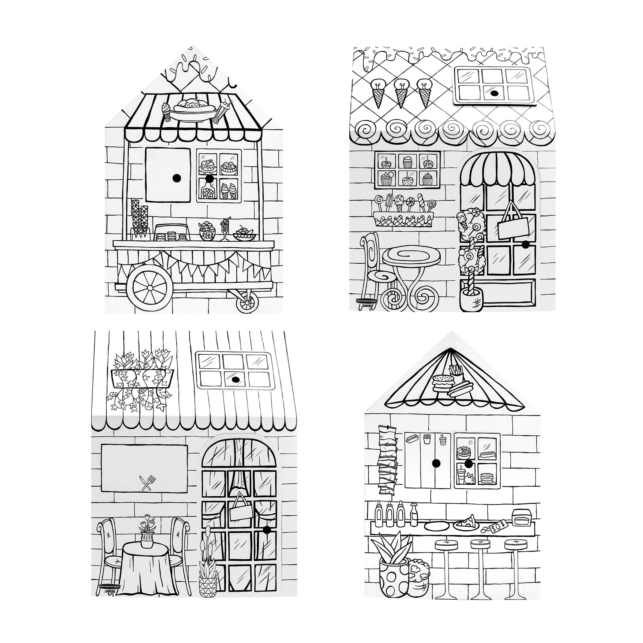 bankers-box-atplay-treats-eats-papp-spielhaus-xl-81-3x81-3x121-3-cm image 4