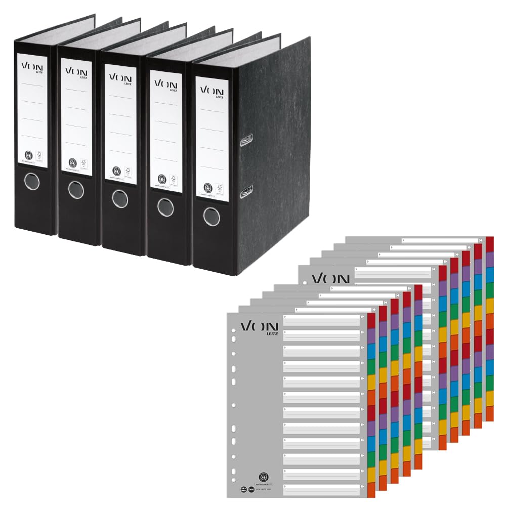 leitz-10531025-ordner-a4-80-mm-rot-5er-pack-aus-100-recyclingkarton image 8