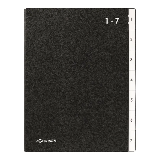 pagna-classic-pultordner-7-f-cher-1-7-schwarz-a-z image 1