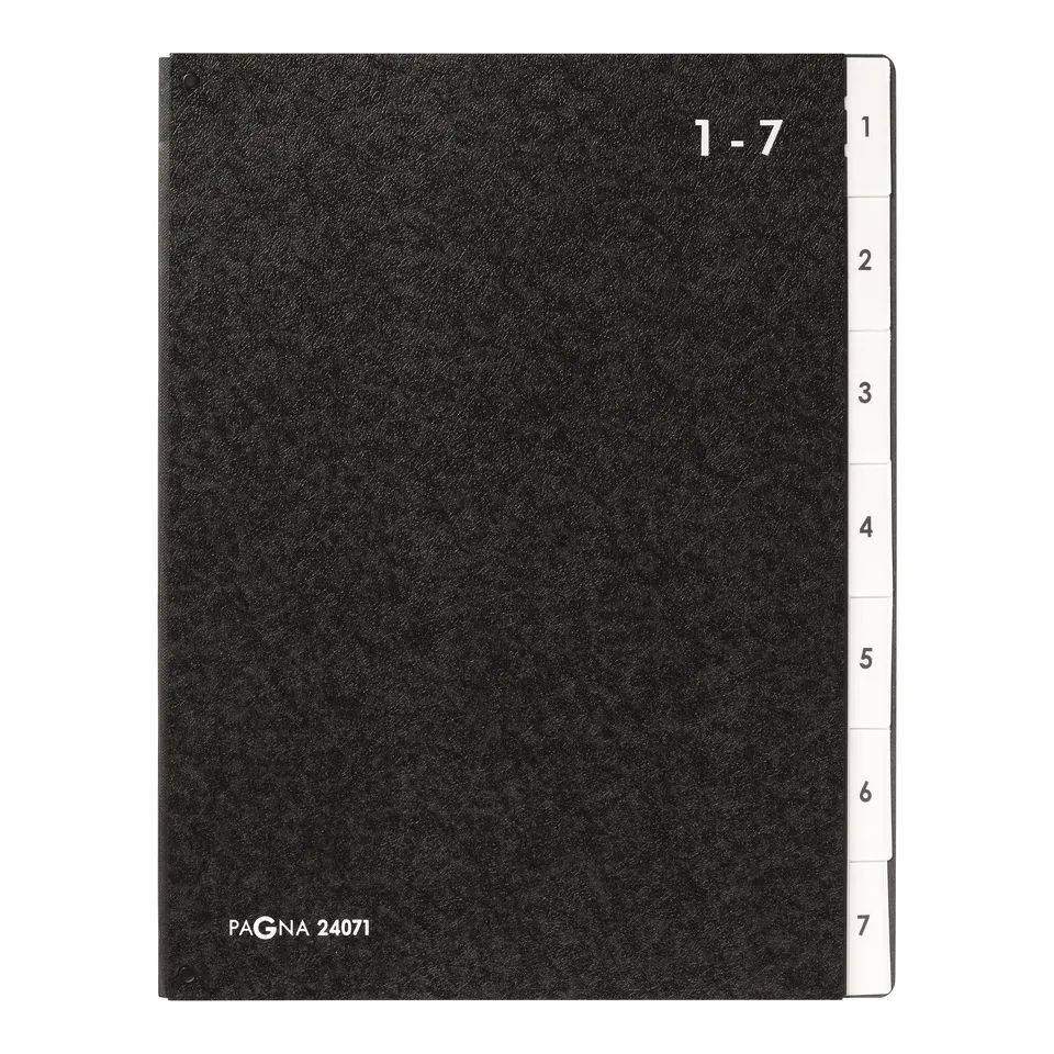 pagna-classic-pultordner-7-f-cher-1-7-schwarz-a-z image 1