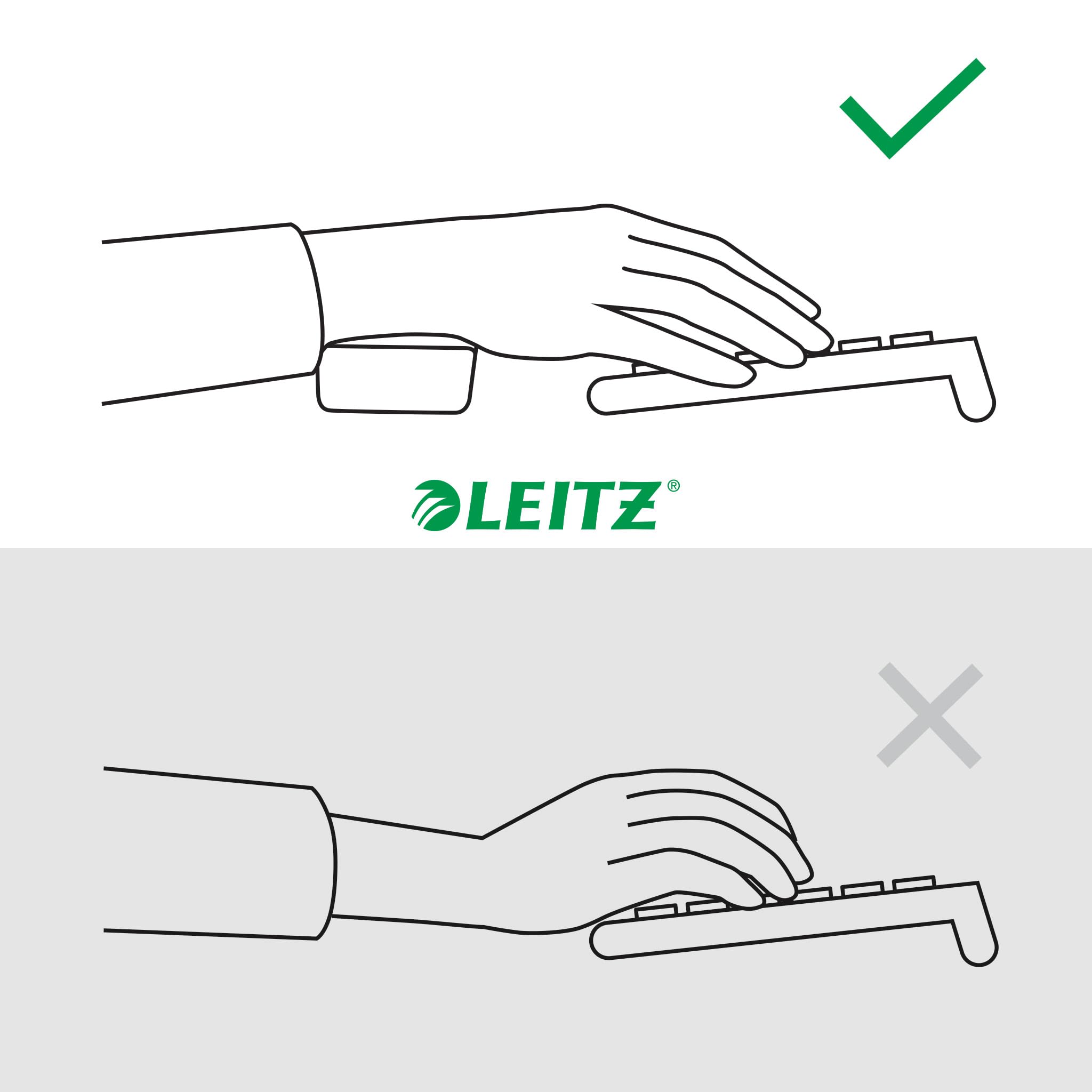 leitz-ergo-handgelenkauflage-f-r-tastatur-65230089-samtgrau image 4