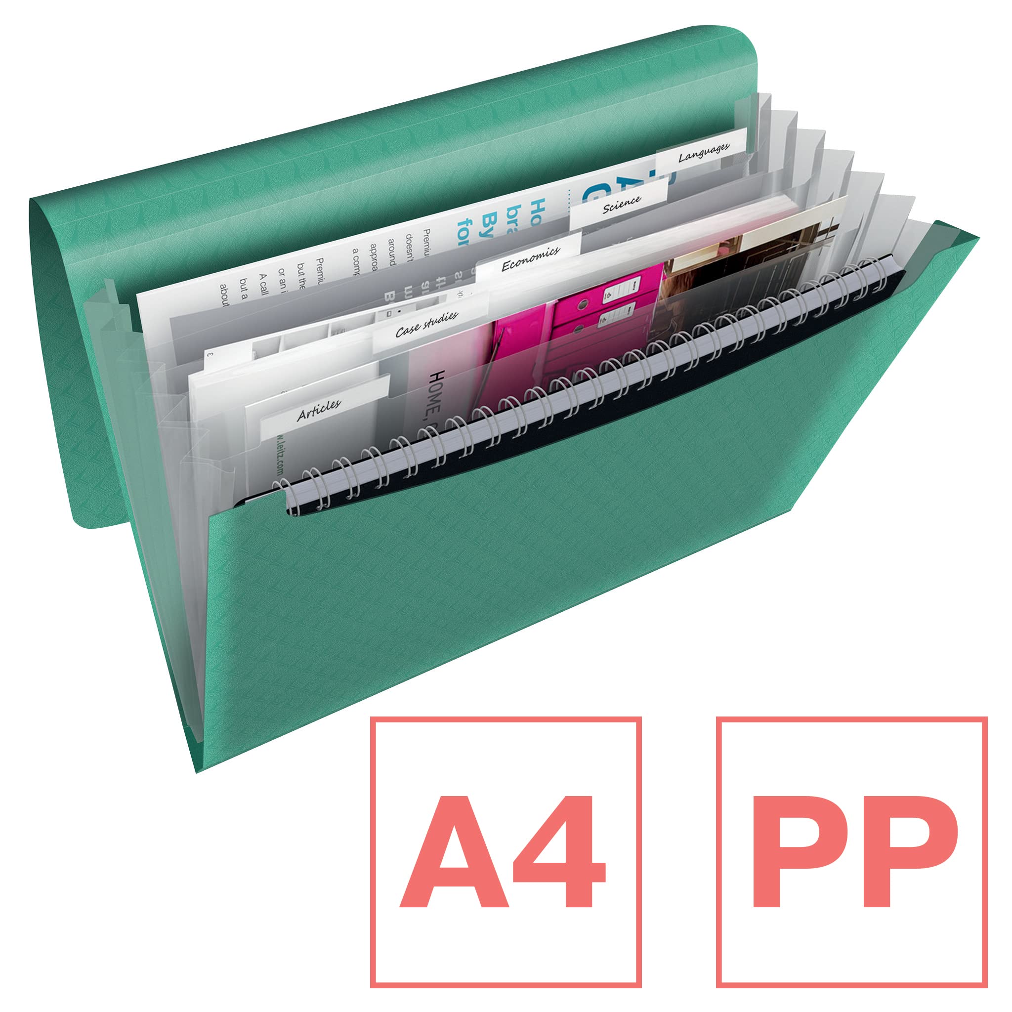 esselte-colour-breeze-a4-f-chermappe-mit-6-f-chern-und-5-registern-mehrfarbig image 2