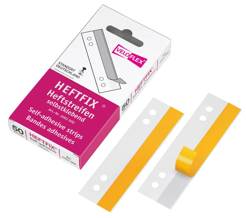veloflex-heftfix-105-mm-selbstklebend-glasklar-abheftstreifen-50er-packung image 1
