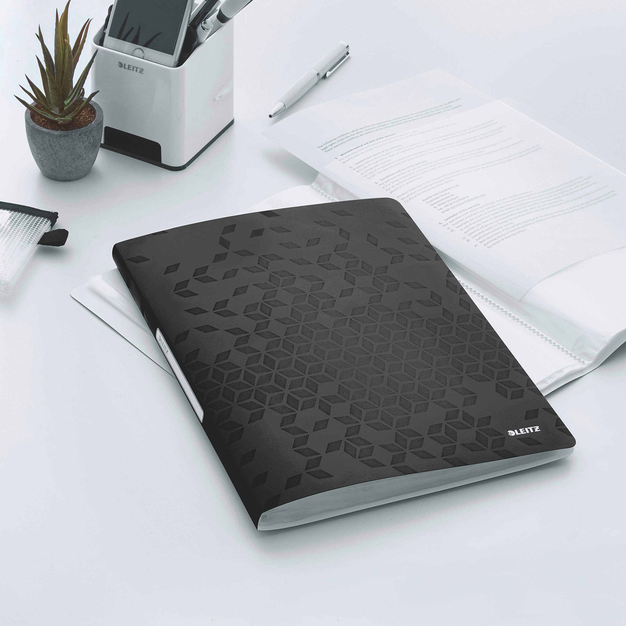 leitz-wow-sichtbuch-a4-46320095-mit-40-h-llen-f-r-80-blatt-schwarz image 2