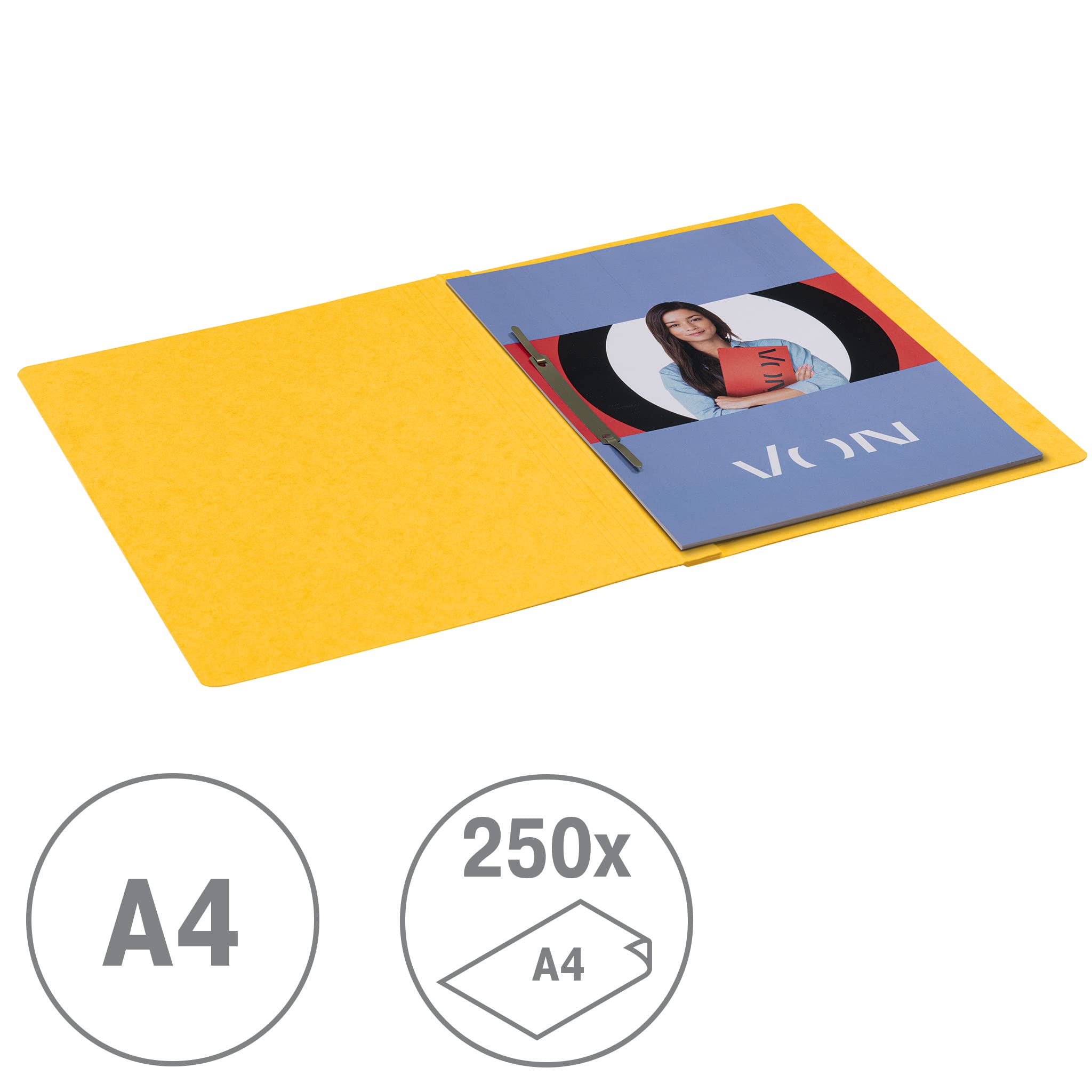 von-leitz-schnellhefter-a4-karton-335-g-m-gelb-10er-pack-30130015 image 2