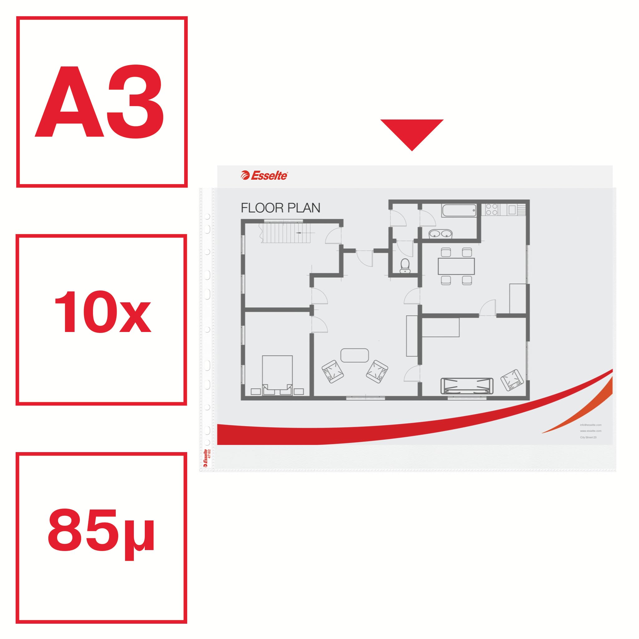 esselte-standard-plus-prospekth-llen-a3-querformat-10-st-ck image 2