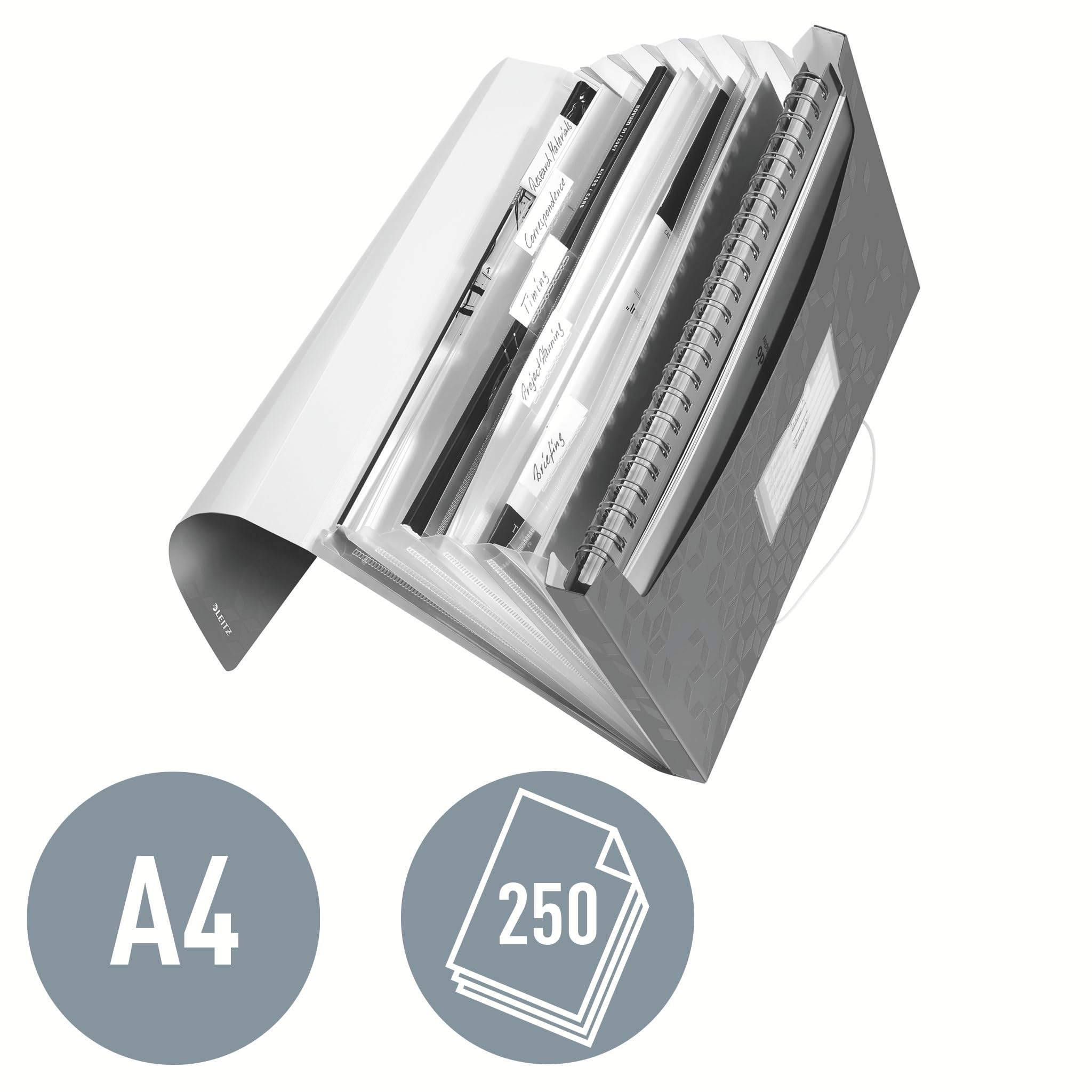 leitz-wow-f-chermappe-a4-6-f-cher-pp-eisblau-45890051 image 3