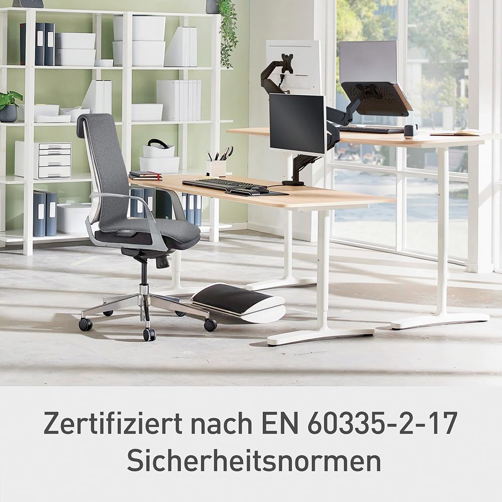 leitz-icomfi-beheizbare-sitzauflage-mit-akku-hellgrau-130x40x8-cm-65940085 image 4