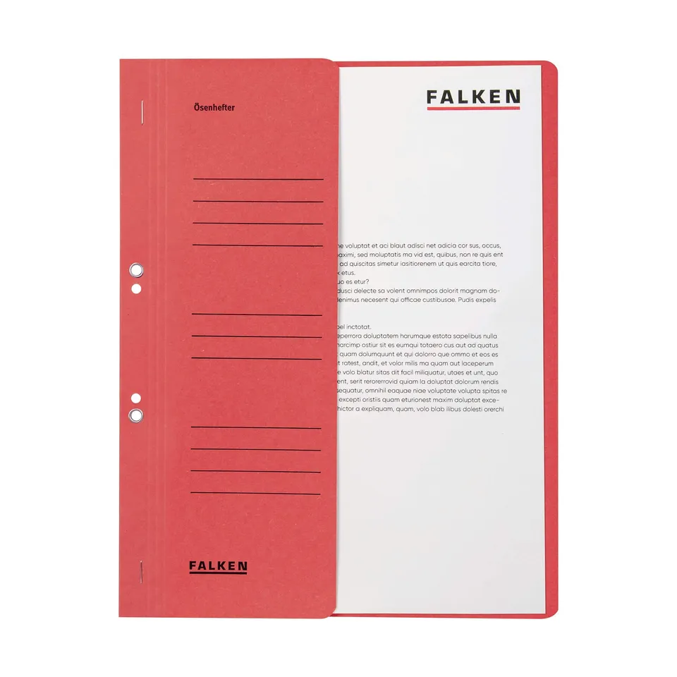 falken-senhefter-recycling-karton-din-a4-rot-50er-pack image 1