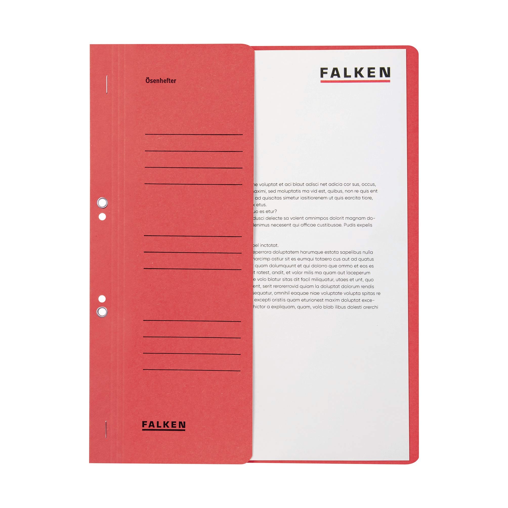 falken-senhefter-recycling-karton-din-a4-rot-50er-pack image 1