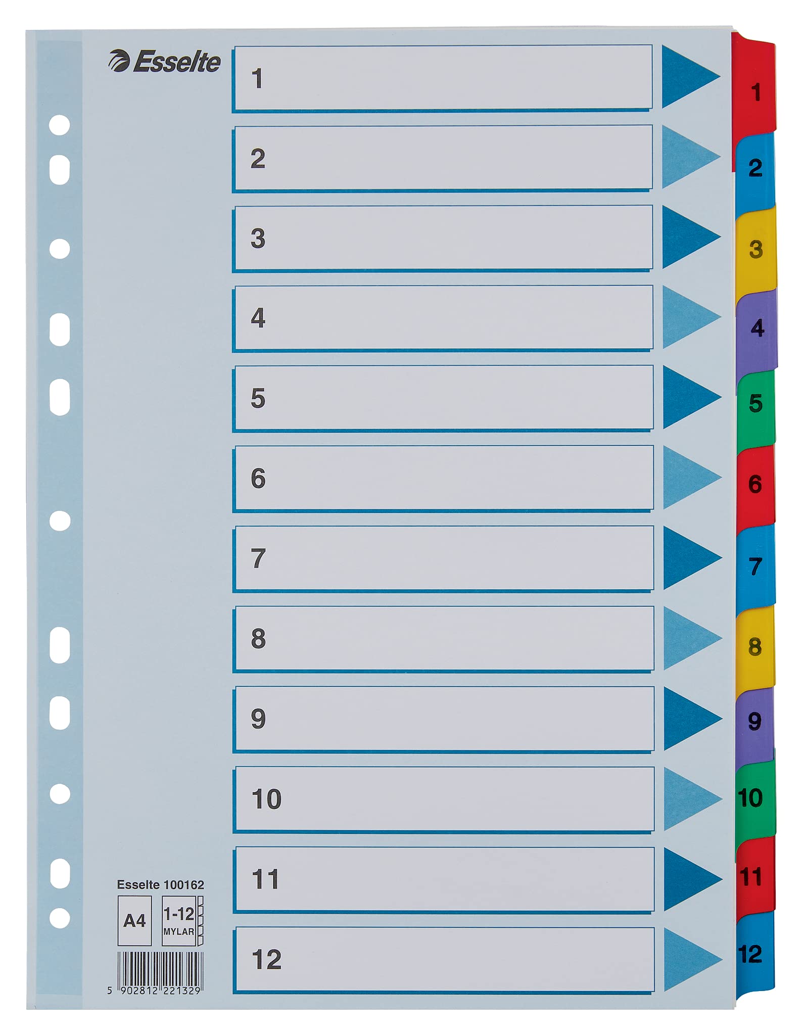 esselte-100162-register-a4-1-12-mit-deckblatt-mylar-verst-rkt-blau-karton image 1
