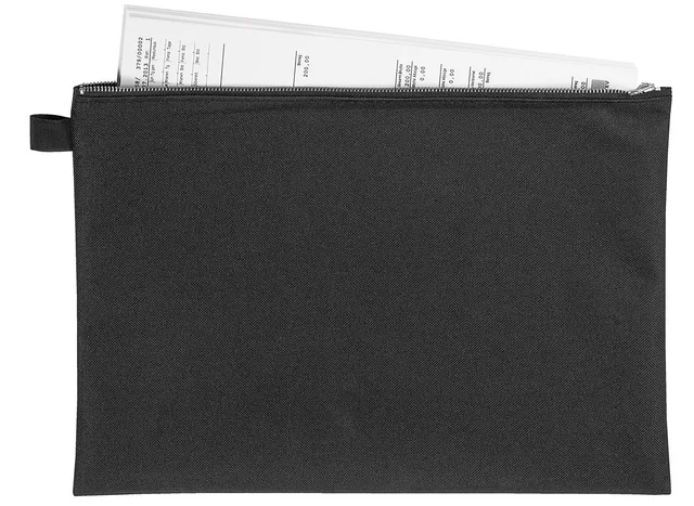 veloflex-bank-und-transporttasche-din-a4-textil-mit-metallrei-verschluss-schwarz image 1