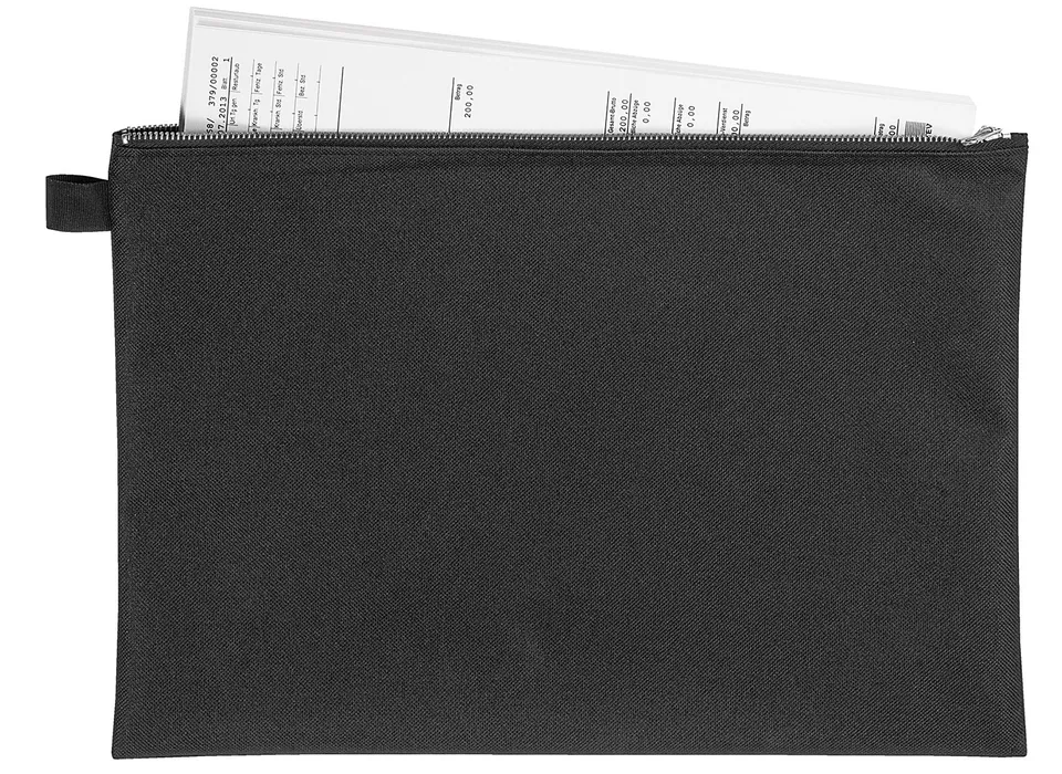 veloflex-bank-und-transporttasche-din-a4-textil-mit-metallrei-verschluss-schwarz image 1