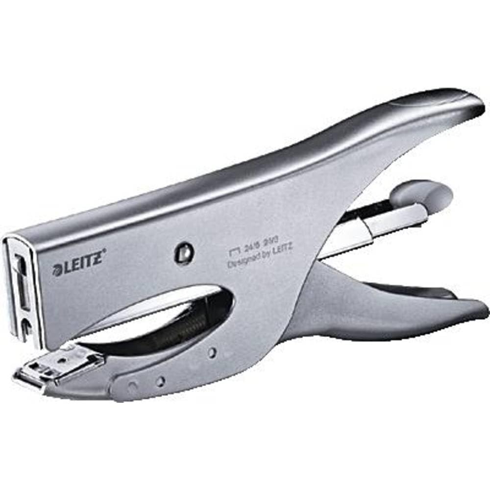 leitz-heftzange-f-r-40-blatt-mit-hinterlademechanik-metall-silber image 1
