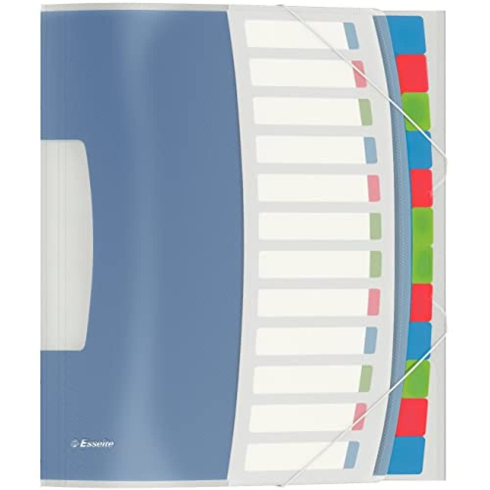 esselte-vivida-ordnungsmappe-a4-pp-12-f-cher-mehrfarbig-624030 image 1