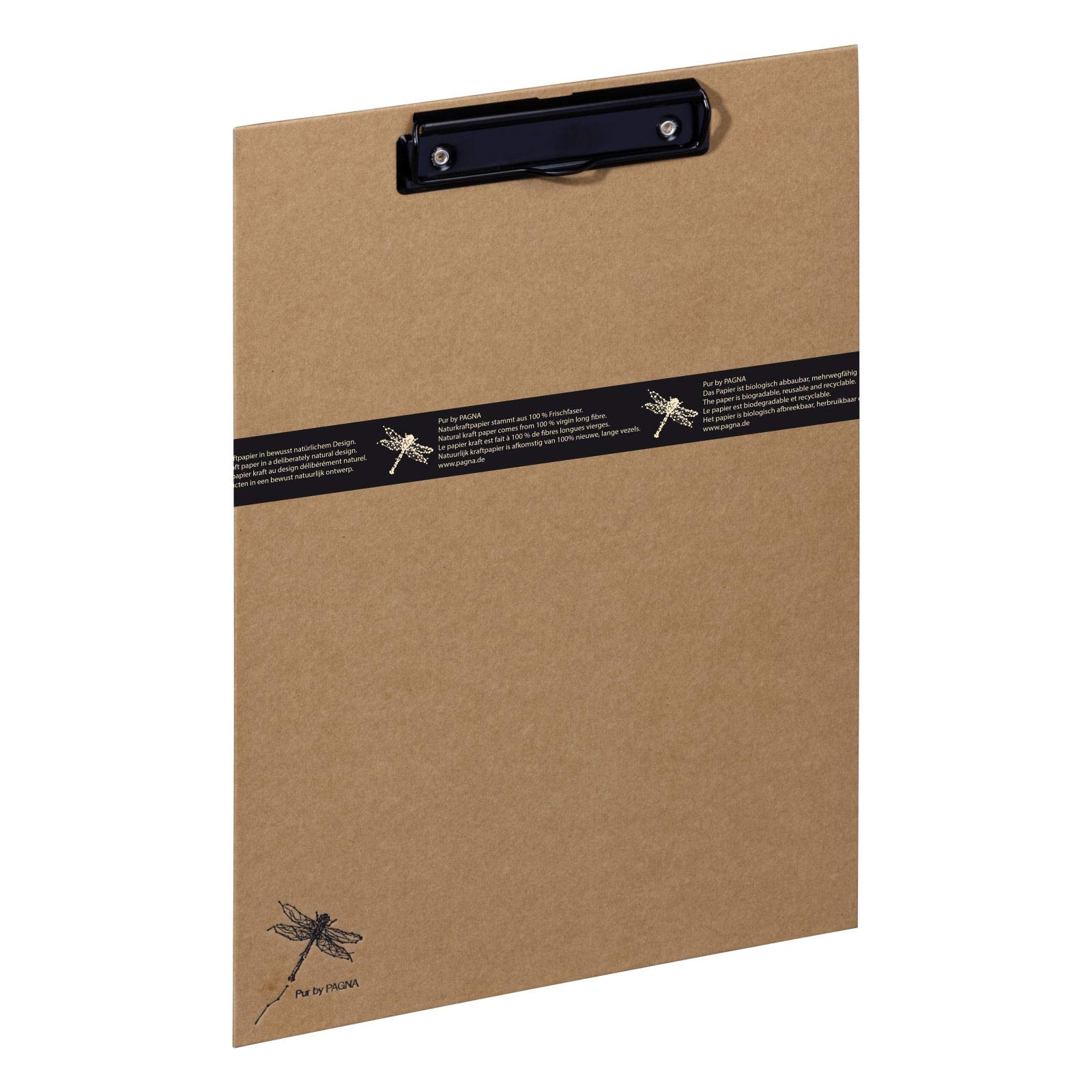 pagna-pur-klemmbrett-a4-natur-kraftpapier-libellen-pr-gung-44009-11 image 2