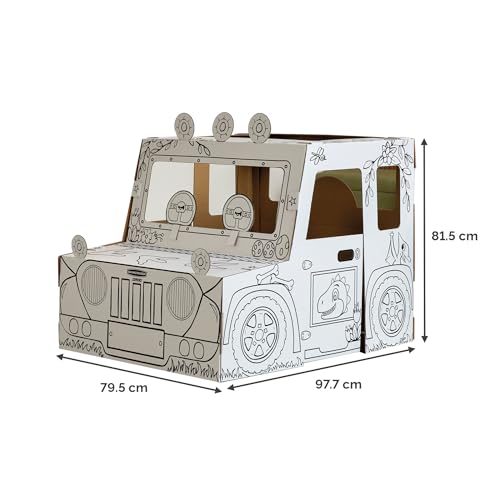 bankers-box-dinosaurier-truck-spielhaus-xl-aus-pappe-zum-ausmalen image 8