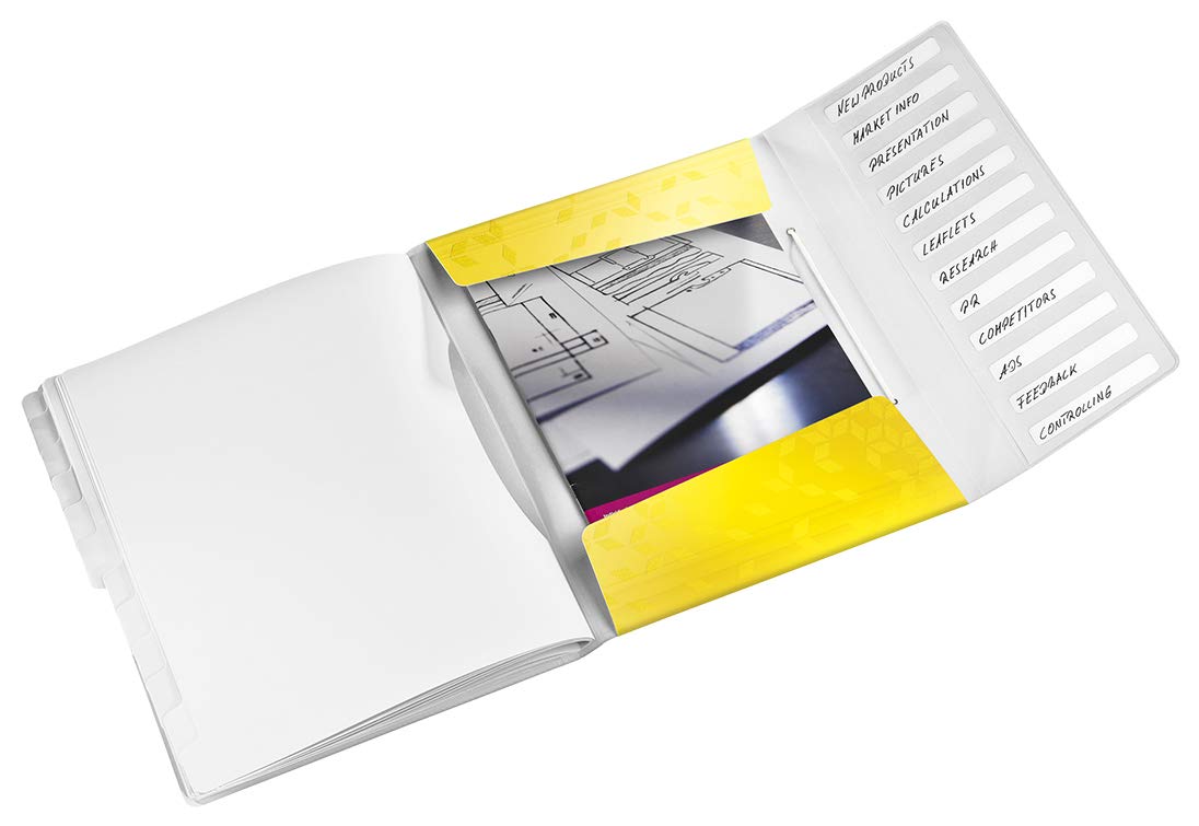 leitz-wow-ordnungsmappe-a4-12-f-cher-gelb-46340016 image 2
