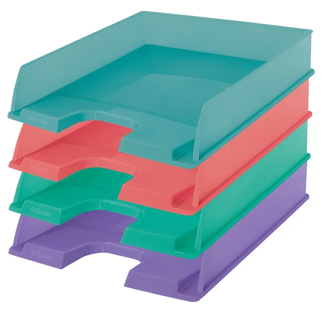 esselte-colour-breeze-briefablage-a4-stapelbar-mehrfarbig image 1