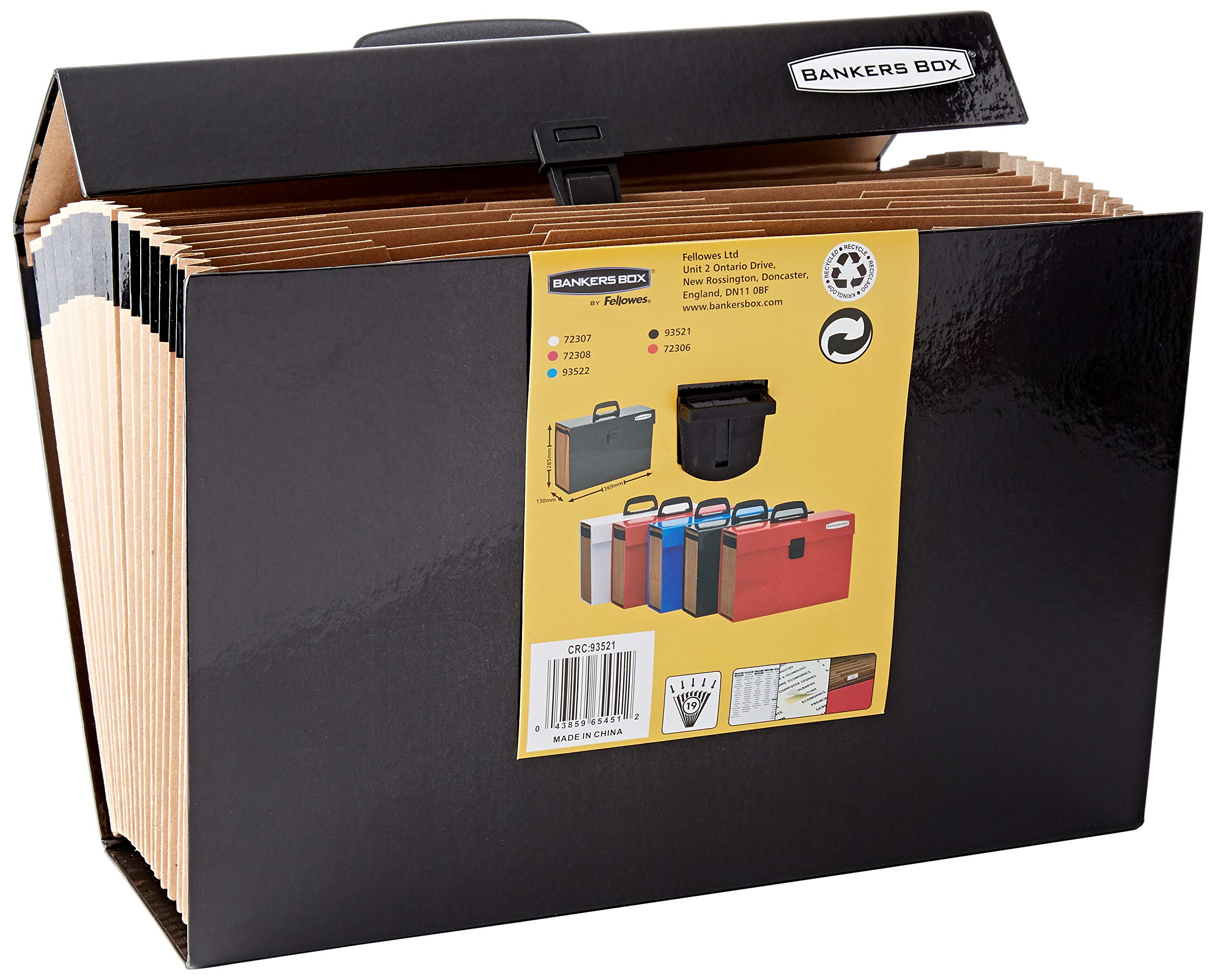 bankers-box-handifile-f-chermappe-19-f-cher-a4-mit-griff-schwarz image 2