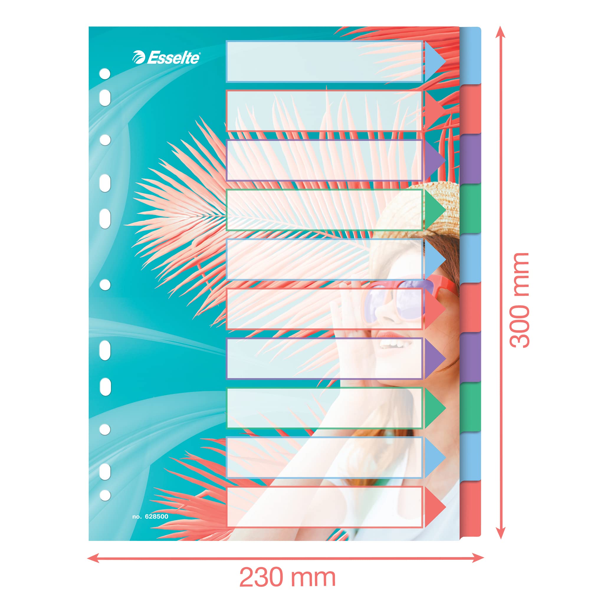 esselte-colour-breeze-a4-registerkarten-1-10-10-trennbl-tter-mehrfarbig image 4