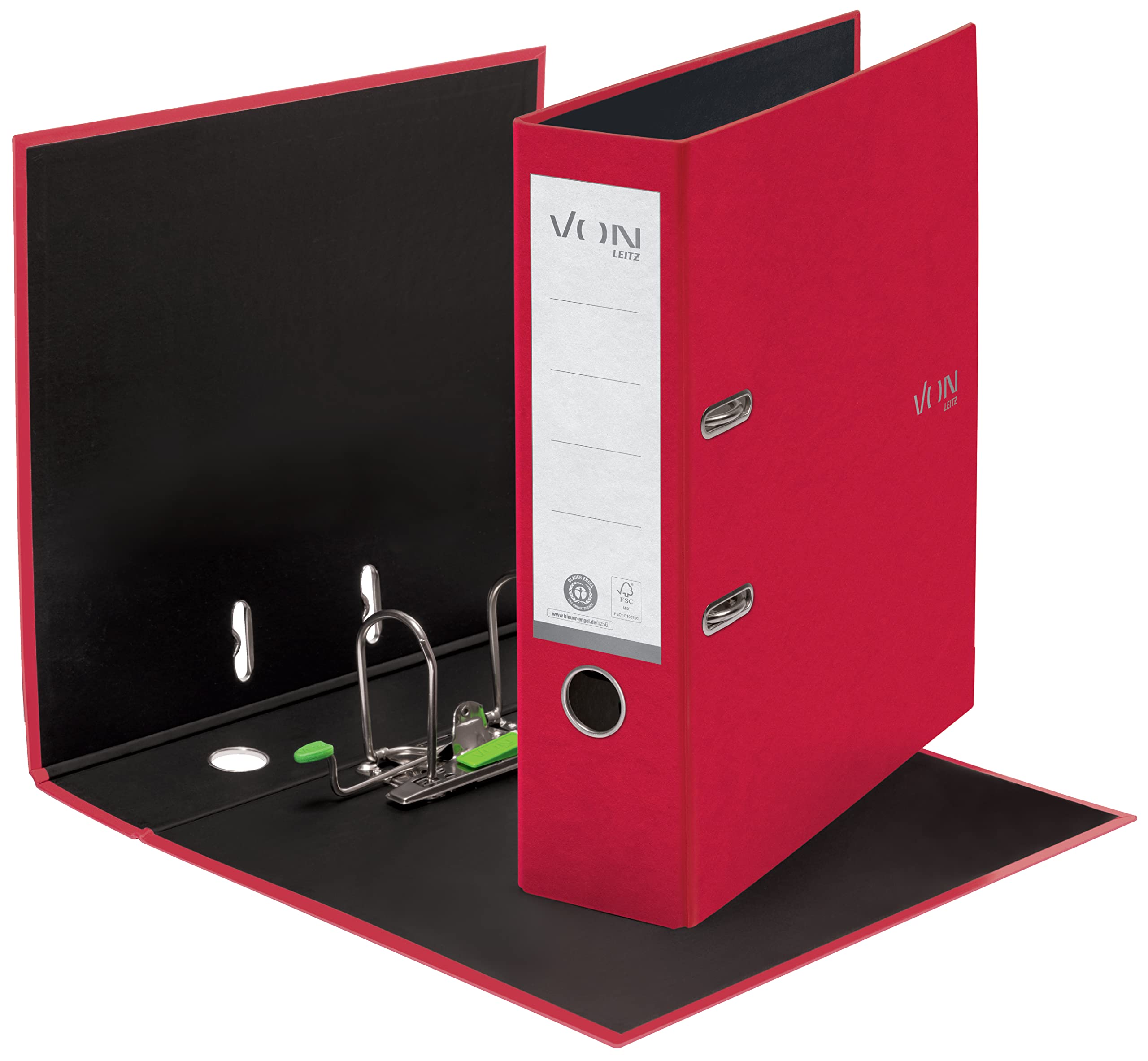 leitz-von-ordner-a4-80-mm-rot-5er-pack-recyclingkarton image 4